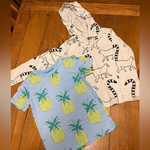 TEA Lemur Hoodie and Pineapple T-Shirt Set